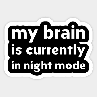 brain,  tiredness Sticker